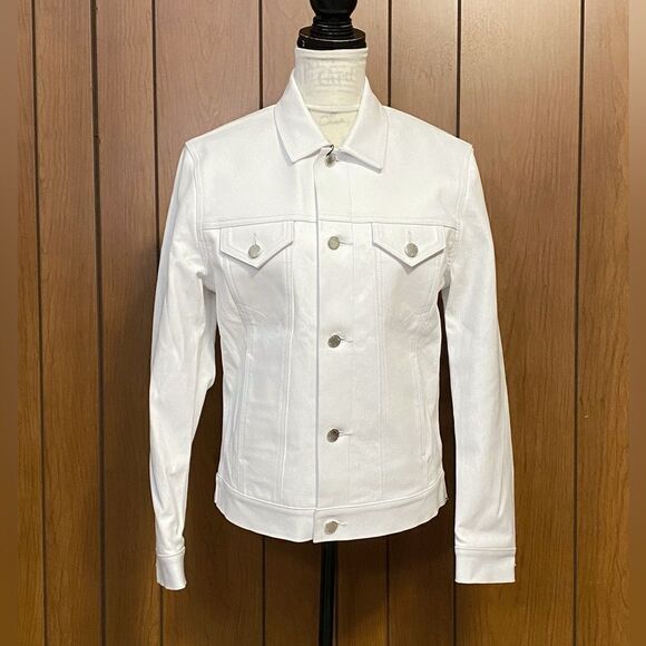 Monfrère Dean Leather Trucker Jacket size S - Picture 8 of 16